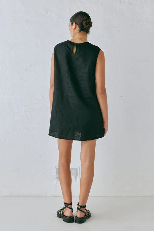 Sleeveless Hollow - out Short Dress