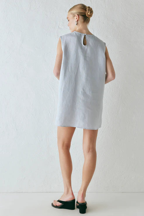 Sleeveless Hollow - out Short Dress