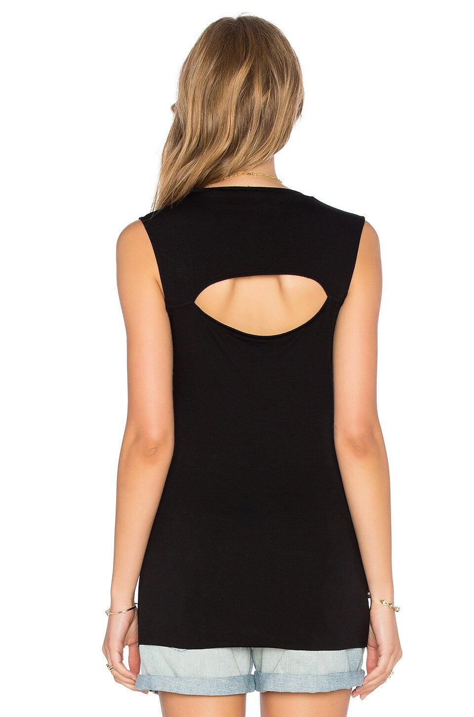 Front & Back Cutout Sleeveless Top