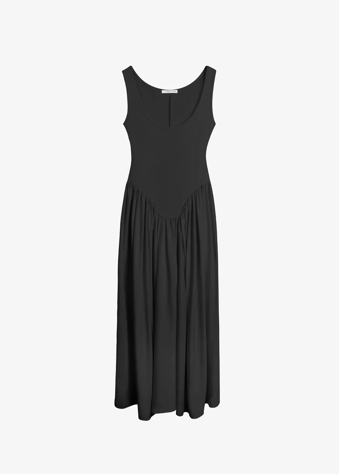 Minimalist U - Neck Patchwork Maxi Dress Series