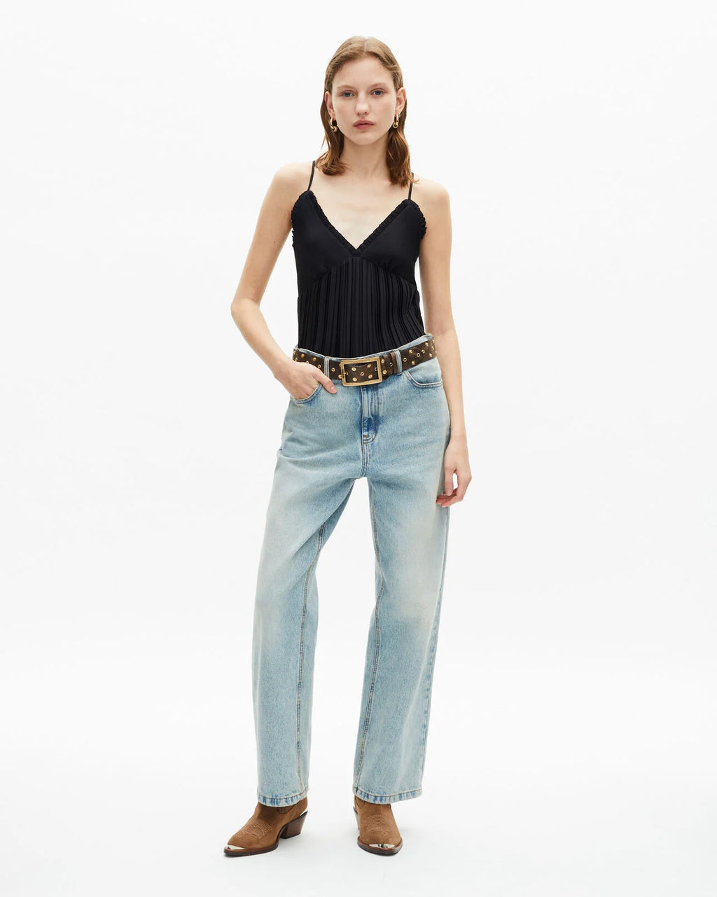 Pleated camisole