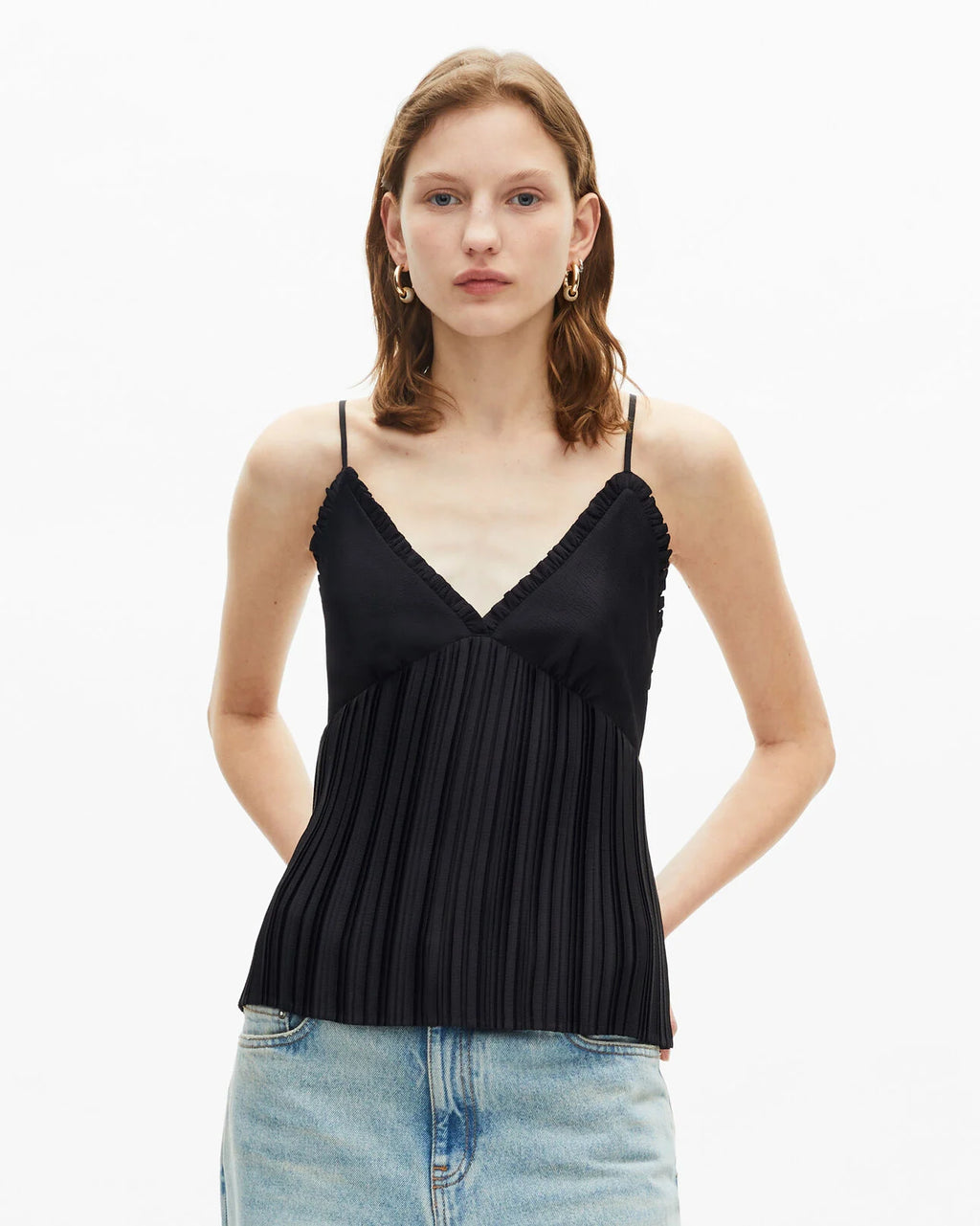 Pleated camisole