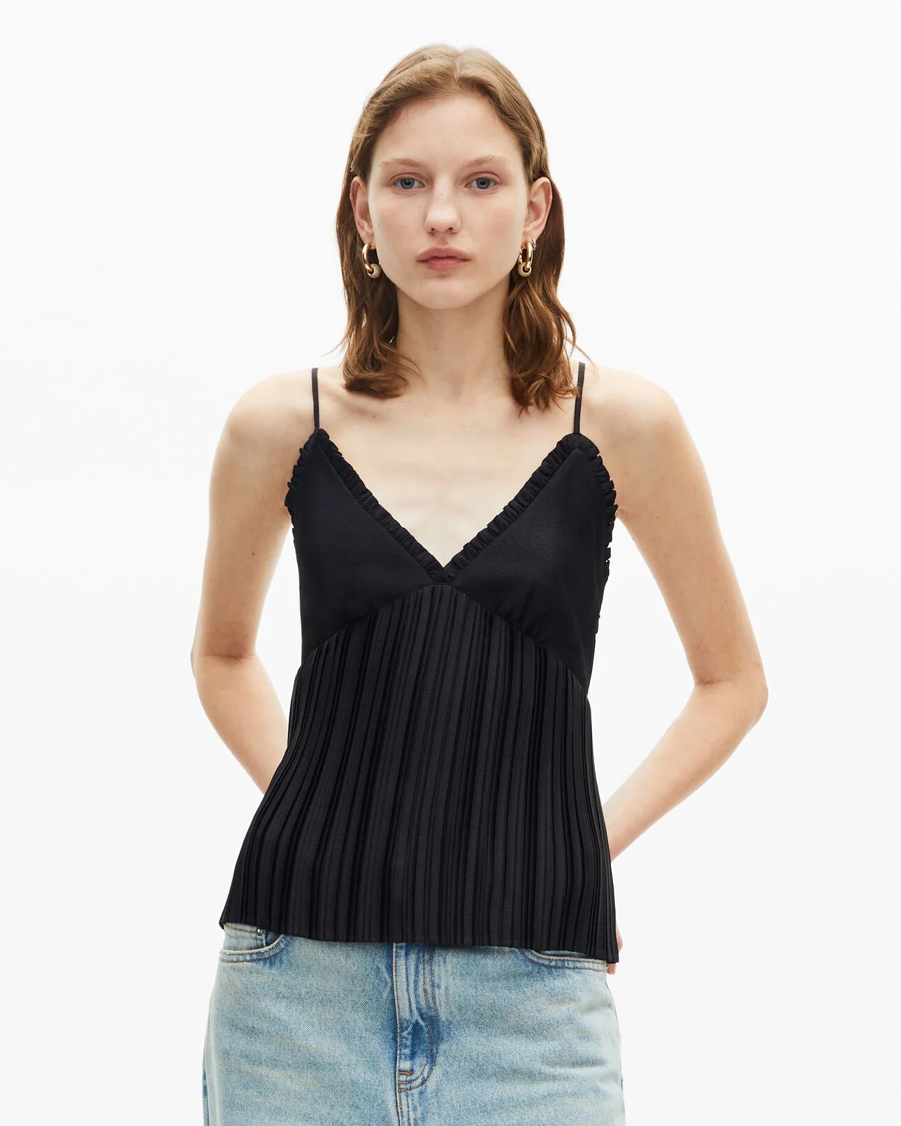 Pleated camisole