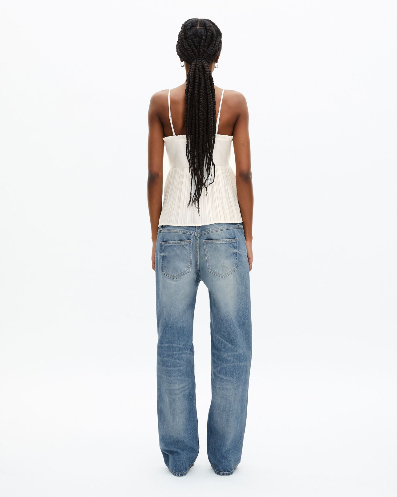 Pleated camisole