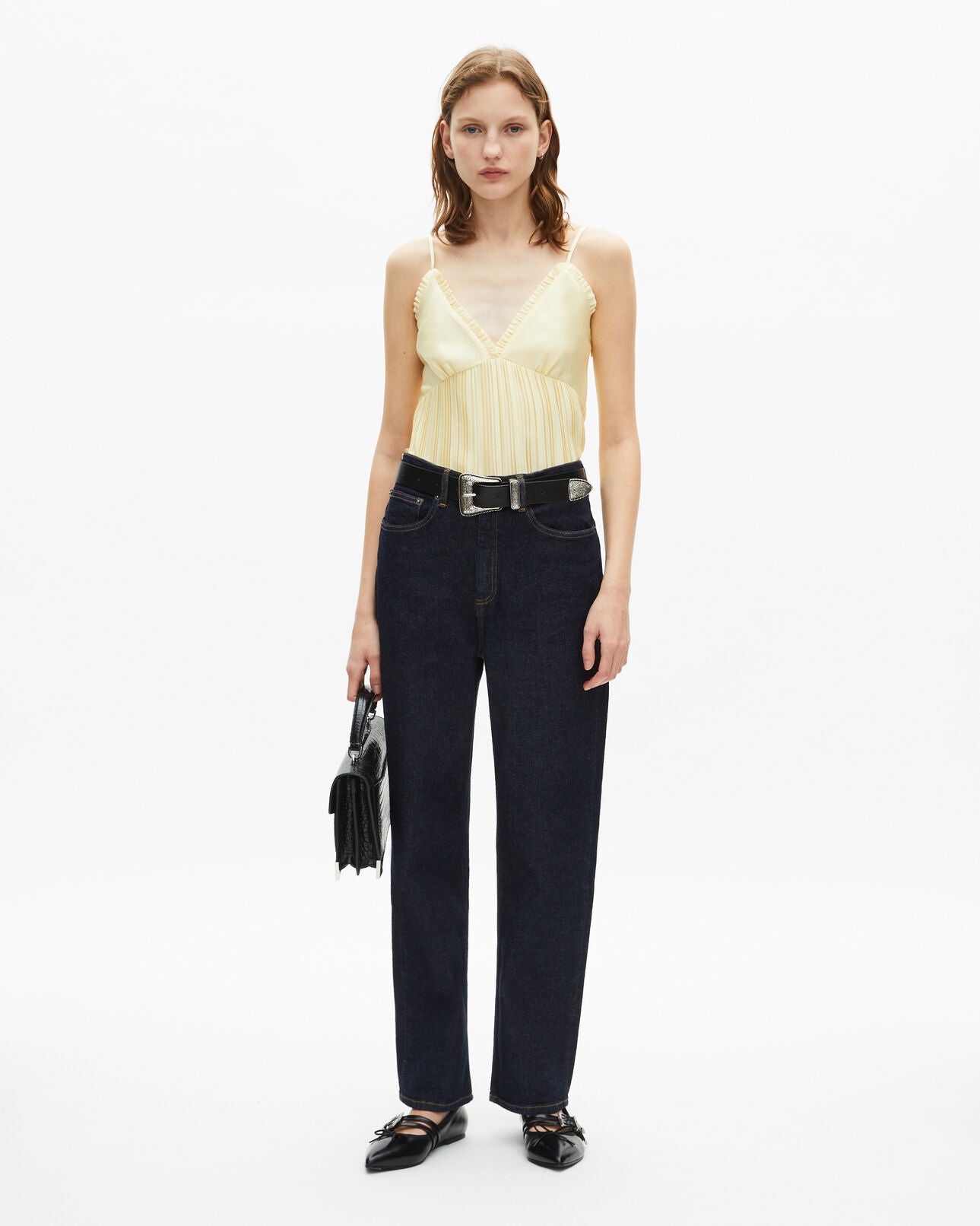 Pleated camisole