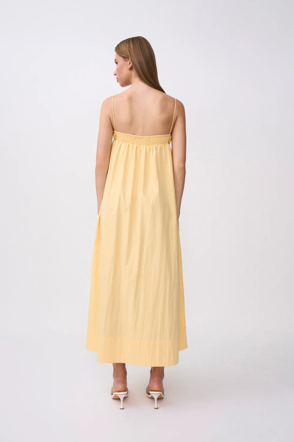 Sunshine Bloom Spaghetti - Strap Maxi Dress