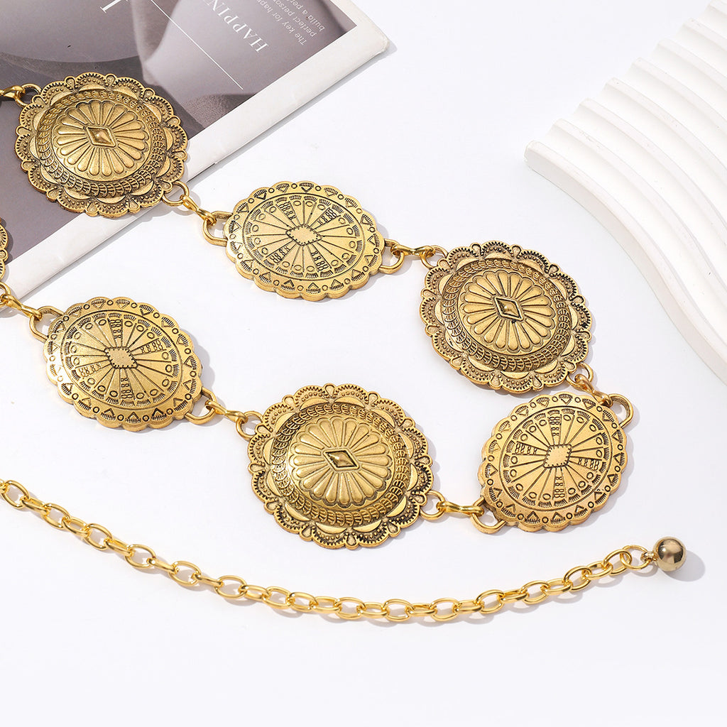 Fashion Metal Waist Chain Retro Bohemian Style All-match Waist Chain