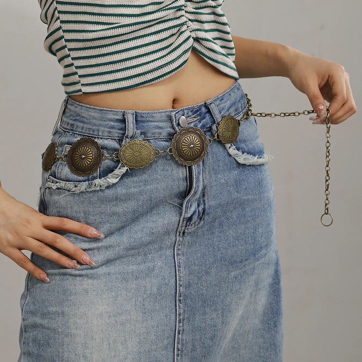 Fashion Metal Waist Chain Retro Bohemian Style All-match Waist Chain