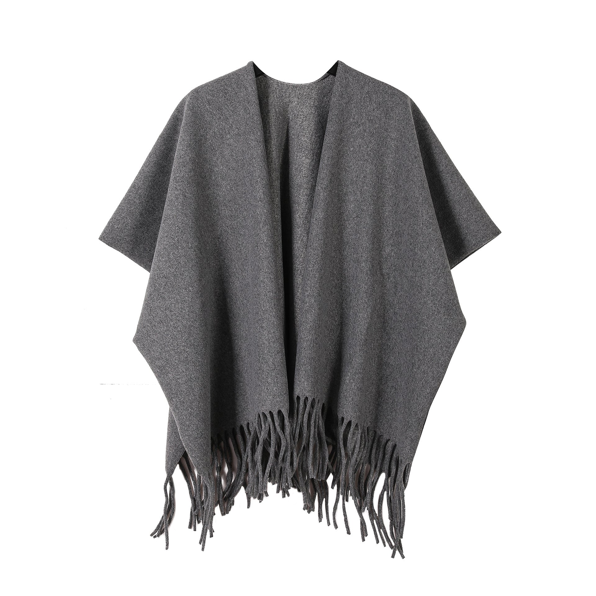 New Ink Painting Shawl High-End Travel Decoration Exterior Shawl Long Retro Cloak Tassel Cloak