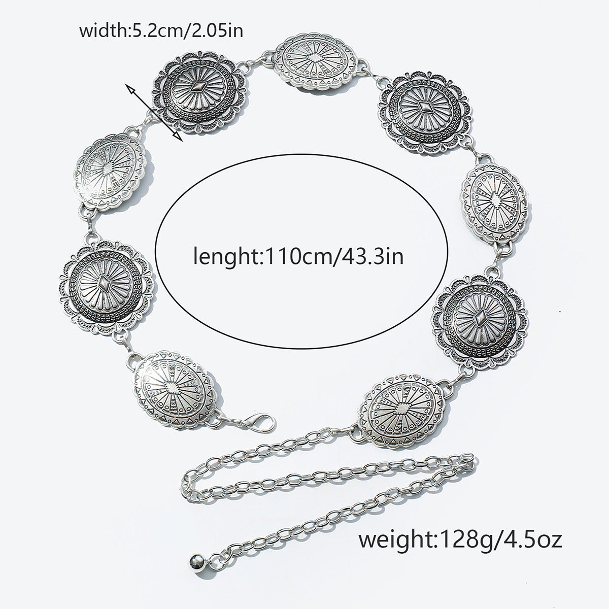 Fashion Metal Waist Chain Retro Bohemian Style All-match Waist Chain