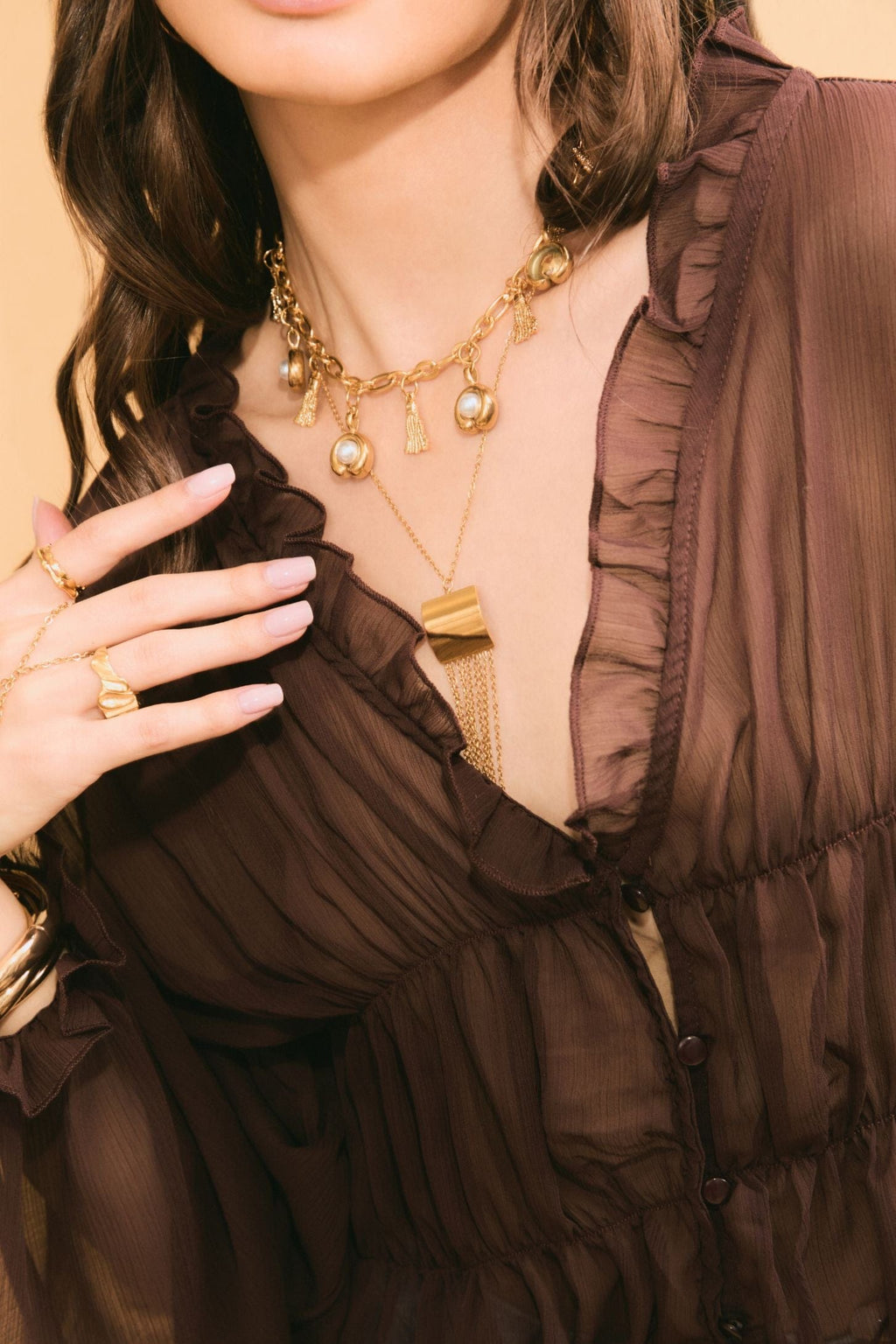 Fringe Pendant Necklace