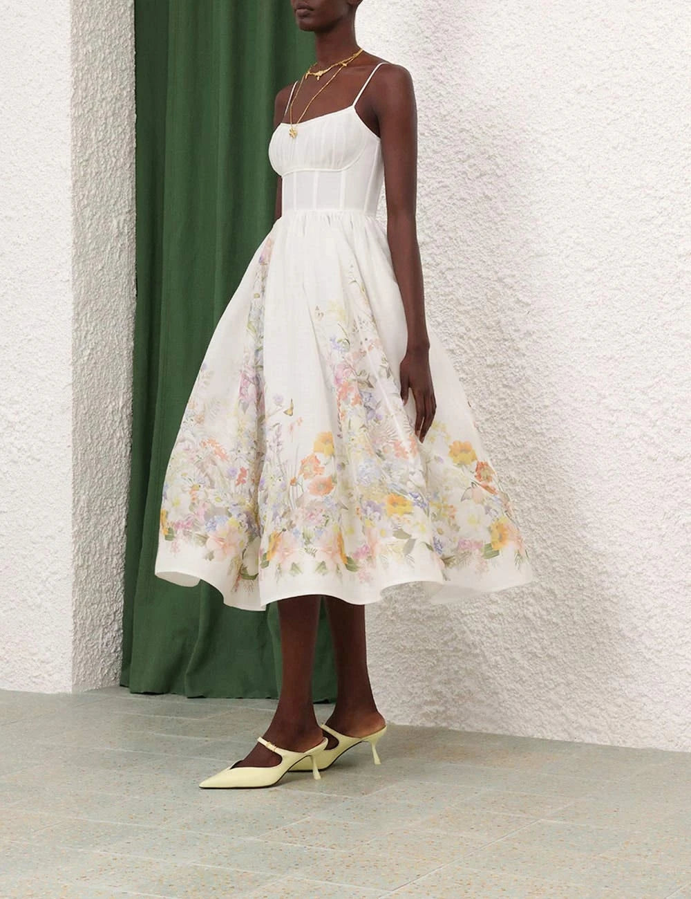 Natura Ruched Midi Dress