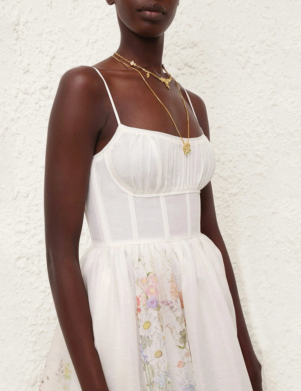 Natura Ruched Midi Dress
