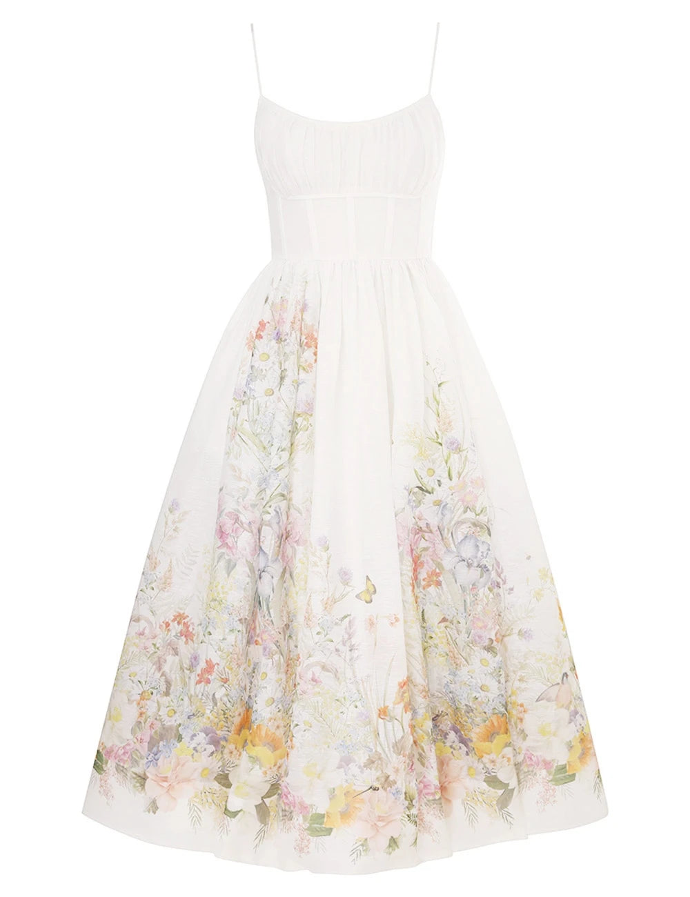 Natura Ruched Midi Dress