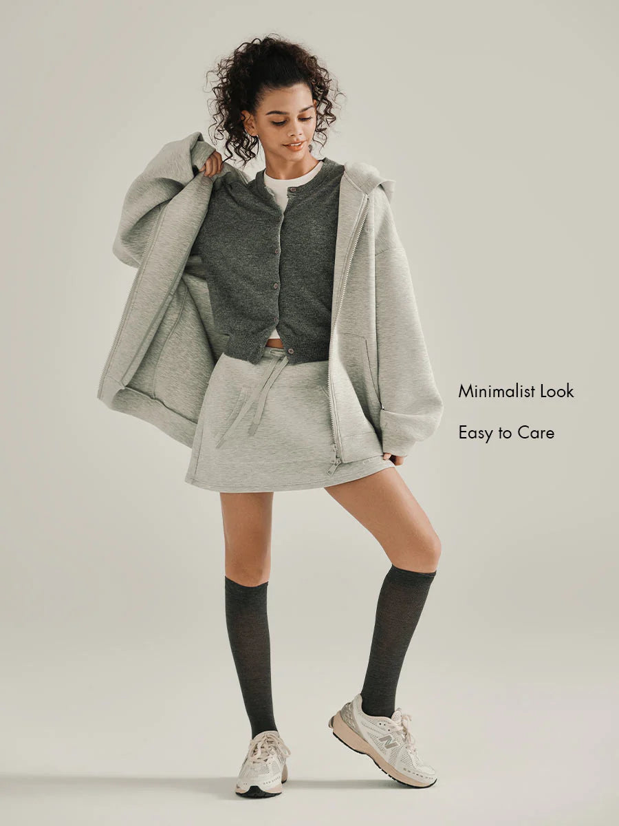 Airy Mini Skirt with Built-In Short