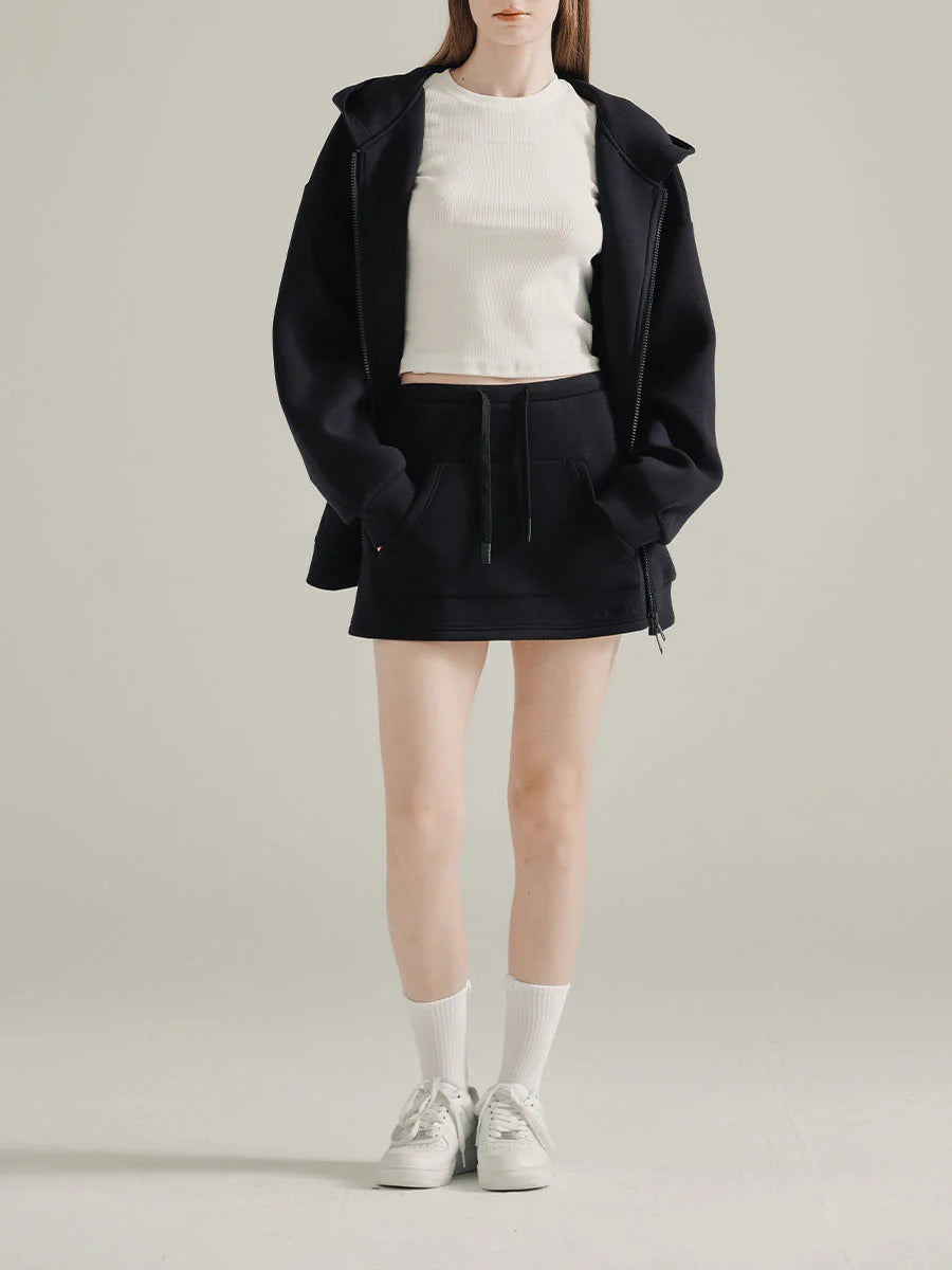 Airy Mini Skirt with Built-In Short