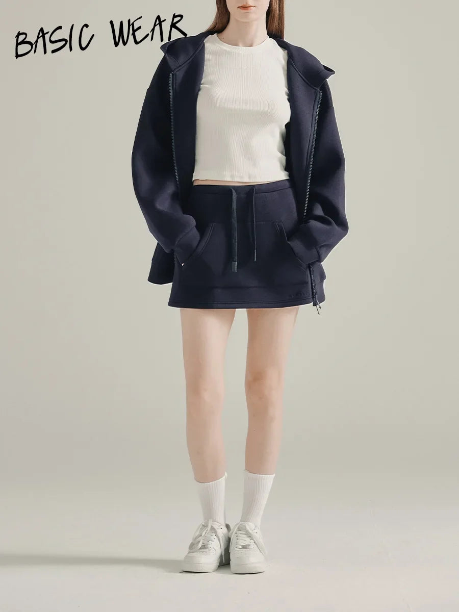 Airy Mini Skirt with Built-In Short