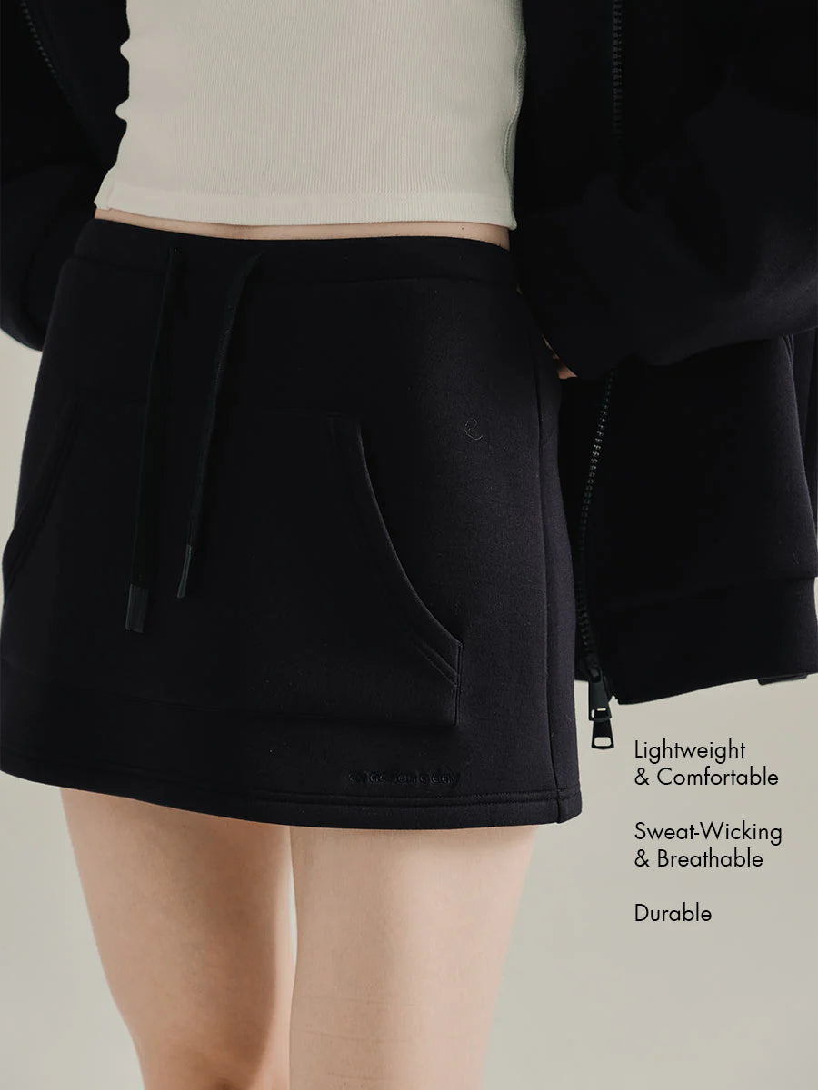 Airy Mini Skirt with Built-In Short