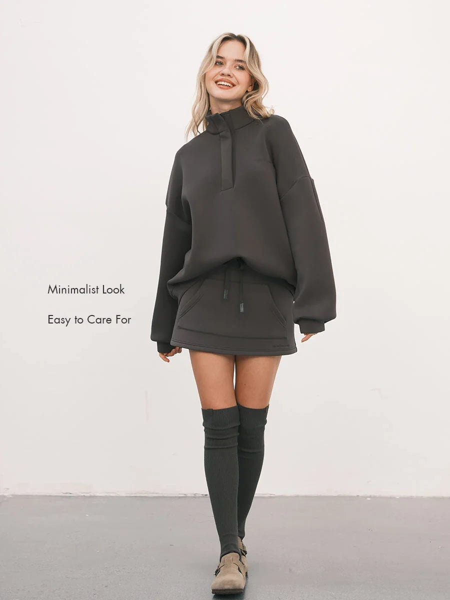Airy Mini Skirt with Built-In Short
