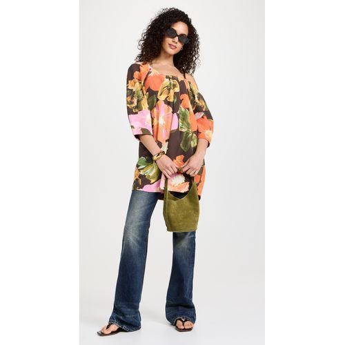 Asymmetric One - Shoulder Floral - Printed Dress