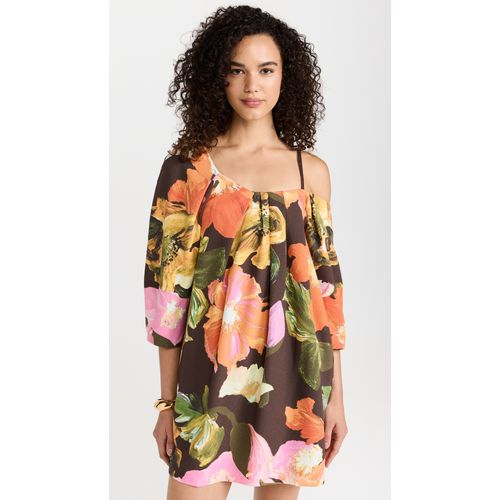Asymmetric One - Shoulder Floral - Printed Dress