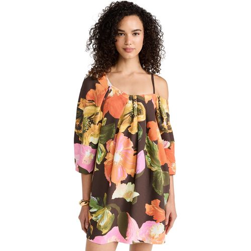 Asymmetric One - Shoulder Floral - Printed Dress
