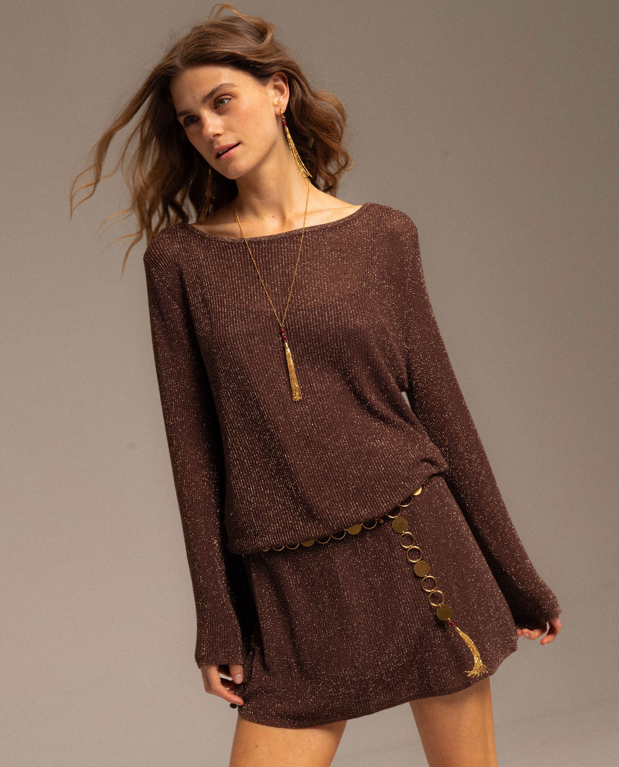SUGAR DUSK DRESS - COPPER